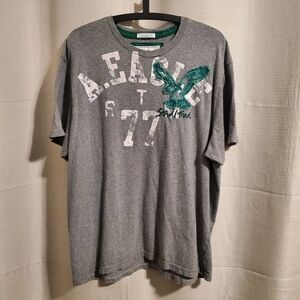 (3/$20) American Eagle Men's Grey Shirt